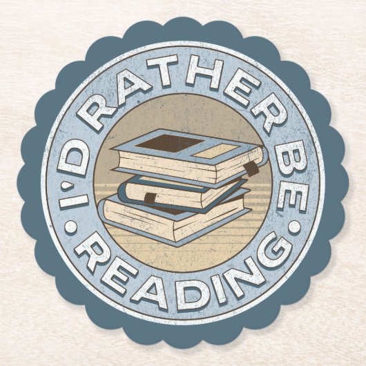 I'd rather be reading untersetzer (Vorderseite)