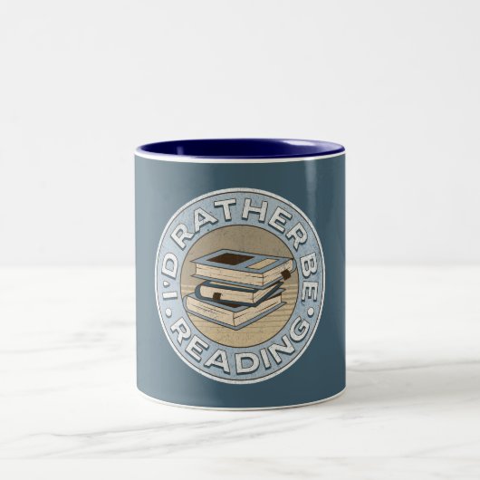 I'd rather be reading zweifarbige tasse (Mittel)