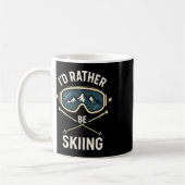 I'd Rather Be Skiing - Freestyle Ski Trip  Kaffeetasse (Links)