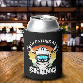I'd Rather be Skiing, Funny skier Gift Dosenkühler