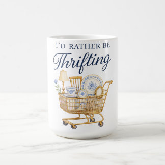 I'd Rather Be Thrifting Sticker Kaffeetasse