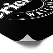 I'd Rather Be Watching Cricket Poster (Ecke)