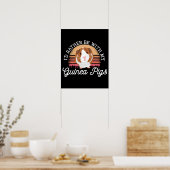 I'd rather be with my Guinea Pig Cavy Roddent Poster (Küche)