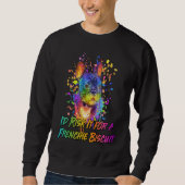Id Risk It for a Frenchie Biscuit Dog Breed Animal Sweatshirt (Vorderseite)