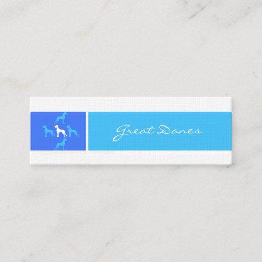 ID Series Great Dane Mini Visitenkarte (Vorderseite)