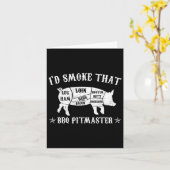 Id Smok, dass T Shirt Pig Pitmaster Funny Grillen Karte (Gelbe Blume)