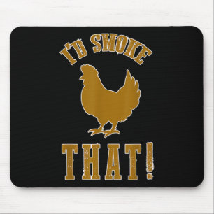 Id Smoke, das Hühnchen Funny Grillen Smoker Grilli Mousepad