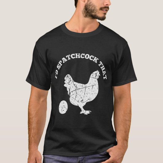 Id Spatchcock Dieses Hühnchen Funny Koch Koch GRIL T-Shirt (Vorderseite)