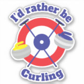 Id statt Curling Aufkleber (Vorderseite)