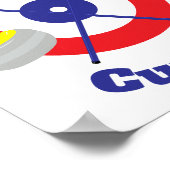 Id statt Curling Poster (Ecke)