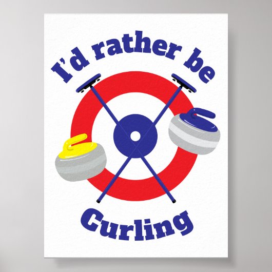 Id statt Curling Poster (Vorne)