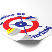 Id statt Curling Poster (Ecke)