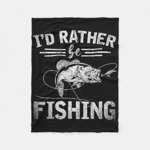 Id statt Funny Fisherman Gift Hob Fleecedecke