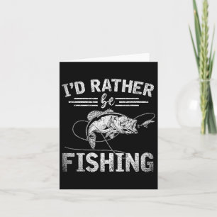 Id statt Funny Fisherman Gift Hob Karte