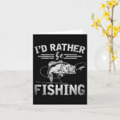Id statt Funny Fisherman Gift Hob Karte (Gelbe Blume)