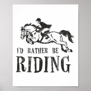 Id statt Reiten Reitausstellung Jumping Poster