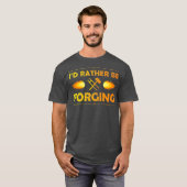 ID statt T Blacksmith Knifemaker T-Shirt zu schmie (Vorne ganz)