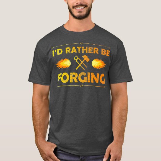 ID statt T Blacksmith Knifemaker T-Shirt zu schmie (Vorderseite)