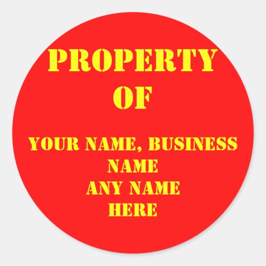 ID-STICKER RUNDER AUFKLEBER (Vorderseite)