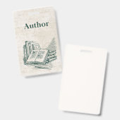 ID-Tag des Autors Ausweis (Vorder- & Rückseite)