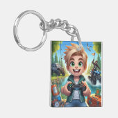 ID-Tag des Kindes Schlüsselanhänger (Vorderseite links)