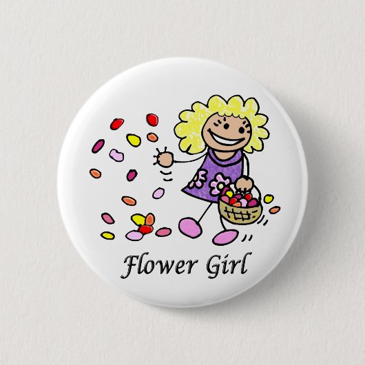 ID-Taste für Blumenmädchen Button (Vorderseite)