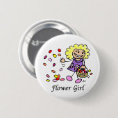 ID-Taste für Blumenmädchen Button (Vorne & Hinten)