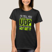 I'd Tell You A Joke About UDP  Programmer Present T-Shirt (Vorderseite)