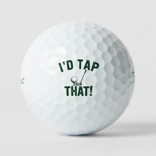I'd Trap That Funny Golfing Sarcastic Sayings Golf Golfball (Vorderseite)