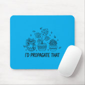 Id verbreite diese Zimmergärtnerei-Gärtner-Pflanze Mousepad (Mit Mouse)
