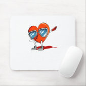 Id Write A Card But I Hate You Valentines Day Humo Mousepad (Mit Mouse)