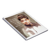 IDA B Brunnen und Zitat "Richtig und falsch" Notizblock (Rechte Seite)