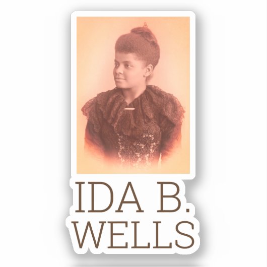 Ida B. Wells Aufkleber (Vorderseite)