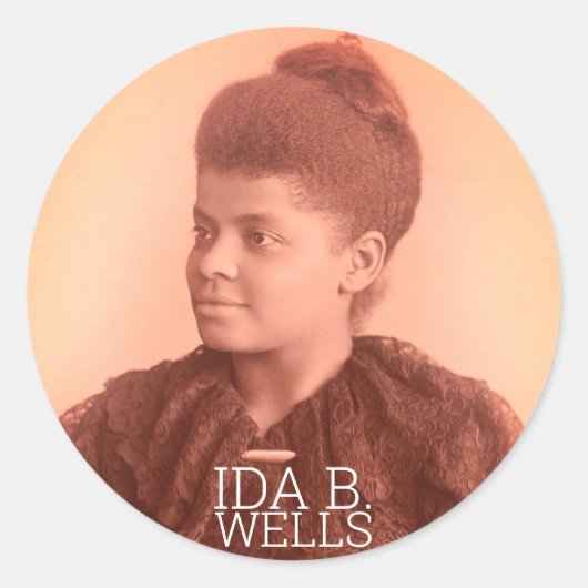 Ida B. Wells Classic Round Sticker (Vorderseite)