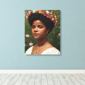 Ida B Wells Floral Art Tribute Leinwanddruck (Insitu (Holzboden))