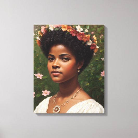 Ida B Wells Floral Art Tribute Leinwanddruck (Vorderseite)