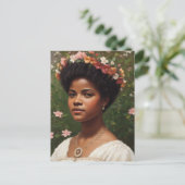 Ida B Wells Floral Art Tribute Postkarte (Stehend Vorderseite)