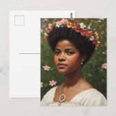 Ida B Wells Floral Art Tribute Postkarte (Vorne/Hinten)