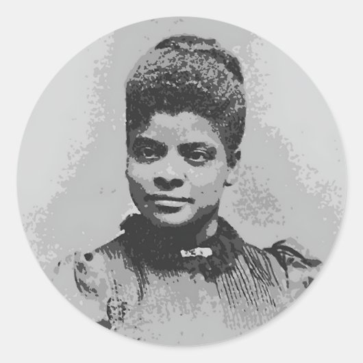 Ida B Wells Image Runder Aufkleber (Vorderseite)