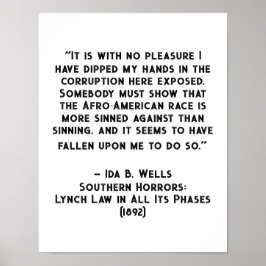 Ida B Wells Korruptionsquote Poster