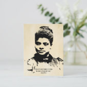 Ida B Wells Licht auf das Zitat der Wahrheit Postkarte (Stehend Vorderseite)