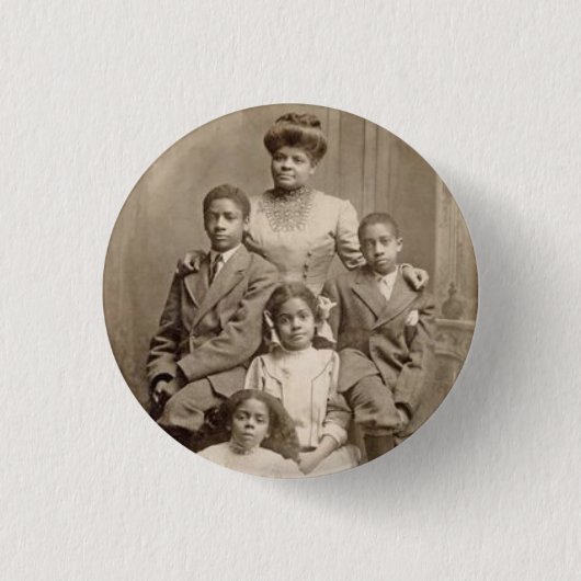 IDA B. Wells mit ihrem Kinderzivilen Recht-Führer Button (Vorderseite)