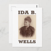 Ida B. Wells Postkarte (Vorne/Hinten)
