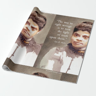 Ida B Wells & Quote Baby Wrapping Paper Geschenkpapier