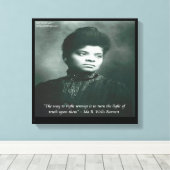 Ida B Wells Suche Wahrheit Canvas Print Leinwanddruck (Insitu (Holzboden))