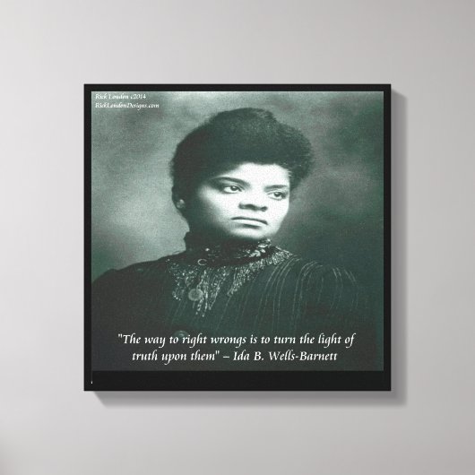 Ida B Wells Suche Wahrheit Canvas Print Leinwanddruck (Vorderseite)