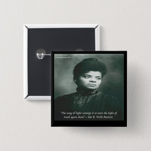 Ida B Wells & Truth Quote Button (Vorne & Hinten)
