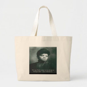 Ida B Wells & Truth Quote Jumbo Stoffbeutel