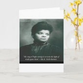 Ida B Wells & Truth Quote Karte (Gelbe Blume)