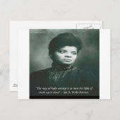 Ida B Wells & Truth Quote Postkarte (Vorne/Hinten)